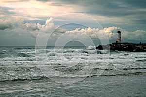 Lighthouse at the coast of Blacksea