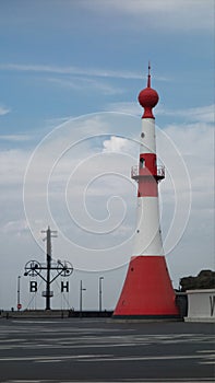 lighthouse on the coast, Bremerhaven, Germany