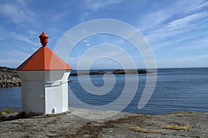 Lighthouse on coastline