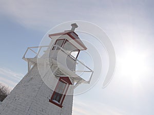 Lighthouse Covered in Snow