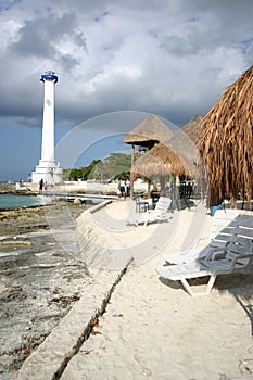 Lighthouse on Cozumel photo