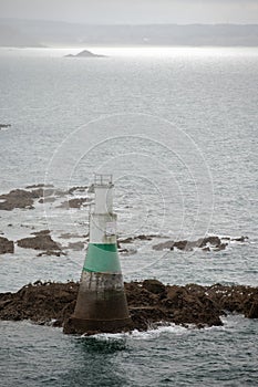 Lighthouse in Dahouet, Pleneuf-Val-Andre, Brittany, France photo