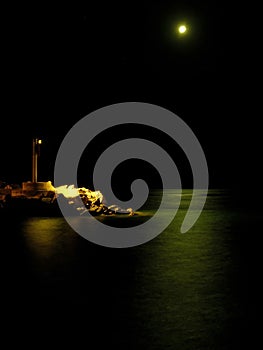 Lighthouse in darkness