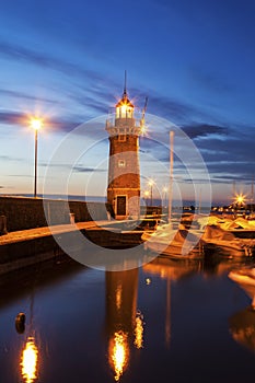 Lighthouse in Desenzano del Garda photo