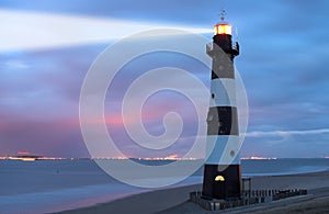 Lighthouse in the dusk photo