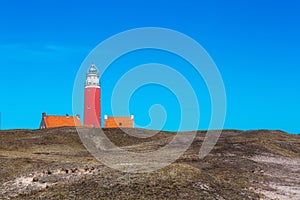 Lighthouse Eierland on the dutch island Texel