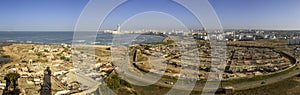 Lighthouse El Hank panoramic view to Grande Mosquee Hassan II
