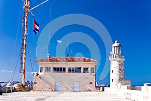The lighthouse of El Morro in Havana
