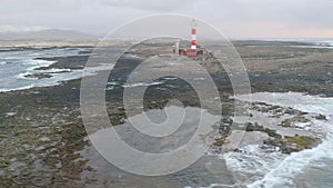 Lighthouse of El Toston in the north of Fuerteventura.