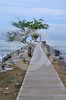 The lighthouse at the end of the road