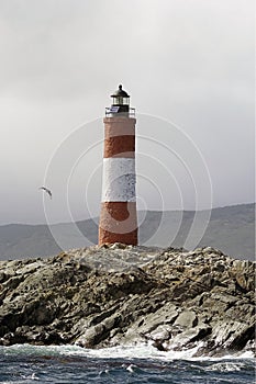 The Lighthouse at the End of the World in Beagle Channel, Argentina