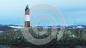 Lighthouse At The End Of The World, In Ushuaia, Beagle Channel, Argentina.