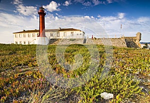 Lighthouse in Esposende, Northern Portugal photo