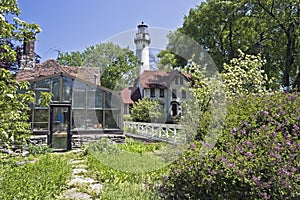 Lighthouse in Evanston, IL.