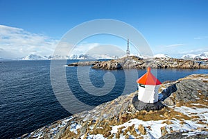 A Lighthouse Facing The Vestfjord