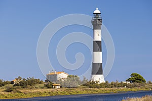 lighthouse Faraman, Salin de Giraud, Provence-Alpes-Cote d'Azur, France