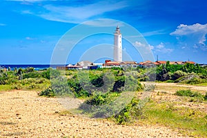 Lighthouse Faro de Punta de MaisÃ­, the easternmost point of Cuba. Guantanamo