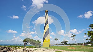 Lighthouse Faro Punta Torrecilla. Santo Domingo Dominican Republic