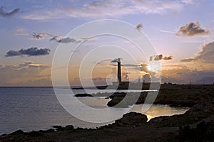 Lighthouse in Favignana, Sicily photo