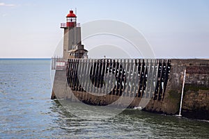 Lighthouse in Fecamp photo