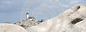 Lighthouse on Finistere beach