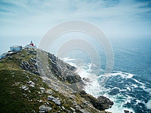 Lighthouse in Finisterre or Fisterra End Of The Old World