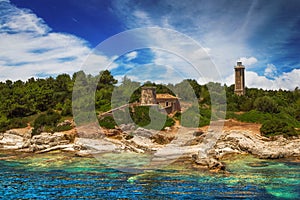 Lighthouse at Fiscardo, Kefalonia