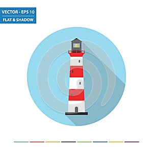 Lighthouse flat icon