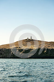 Lighthouse and Fog Horn On The Cliffs of Anacapa Island
