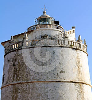 The lighthouse at Fort Aguada, India