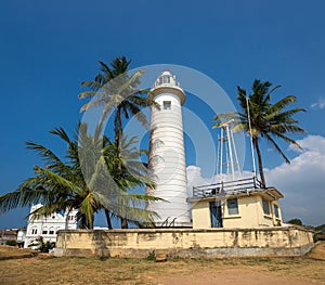 Lighthouse in fort Galle - Sri Lanka seascape