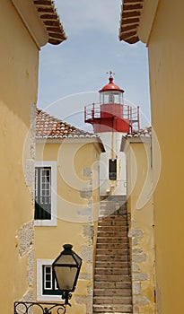 Lighthouse of Fort Sao Sebastiao, Sao Tome city, Sao Tome and Pr photo
