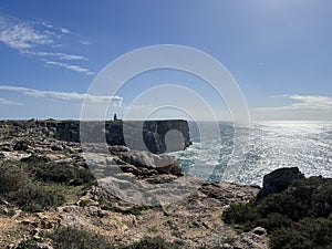 Lighthouse at the Fortaleza de Sagres