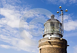 Lighthouse fresnel lamp photo