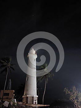 Lighthouse Galle Fort nightsky direction stars