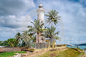 Lighthouse in Galle fort, Sri Lanka.