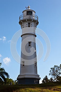 Lighthouse at the Gatun locks, lake side.