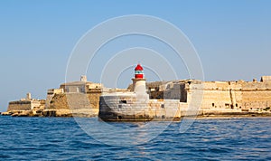 Lighthouse in Grand Harbour