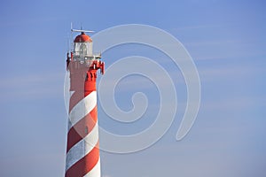 The lighthouse of Haamstede in Zeeland, The Netherlands