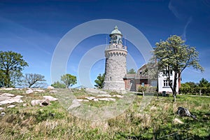 Lighthouse Hammeren Fyr on Bornholm photo