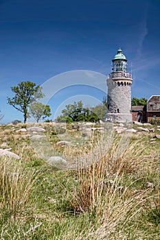 Lighthouse Hammeren Fyr on Bornholm photo