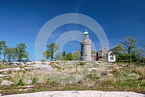 Lighthouse Hammeren Fyr on Bornholm photo