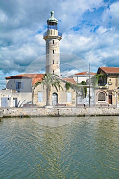 Lighthouse of Le Grau-du-Roi,Camargue,France photo