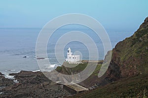 The lighthouse at Hartland Point photo