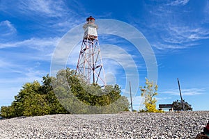 A Lighthouse on Hecla Island Manitoba