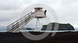 Lighthouse at Heimaey island, Iceland