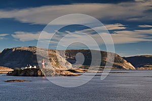Lighthouse at the Helgeland coast