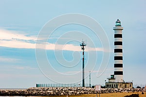 a lighthouse that helps sailors find their way at night. always romantic images.