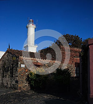 Lighthouse of Historic Quarter of the City of Colonia del Sacramento, Uruguay photo