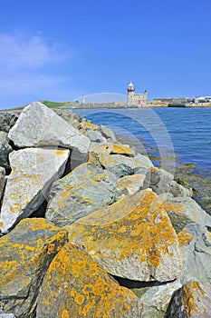 The lighthouse in howth near dublin, ireland